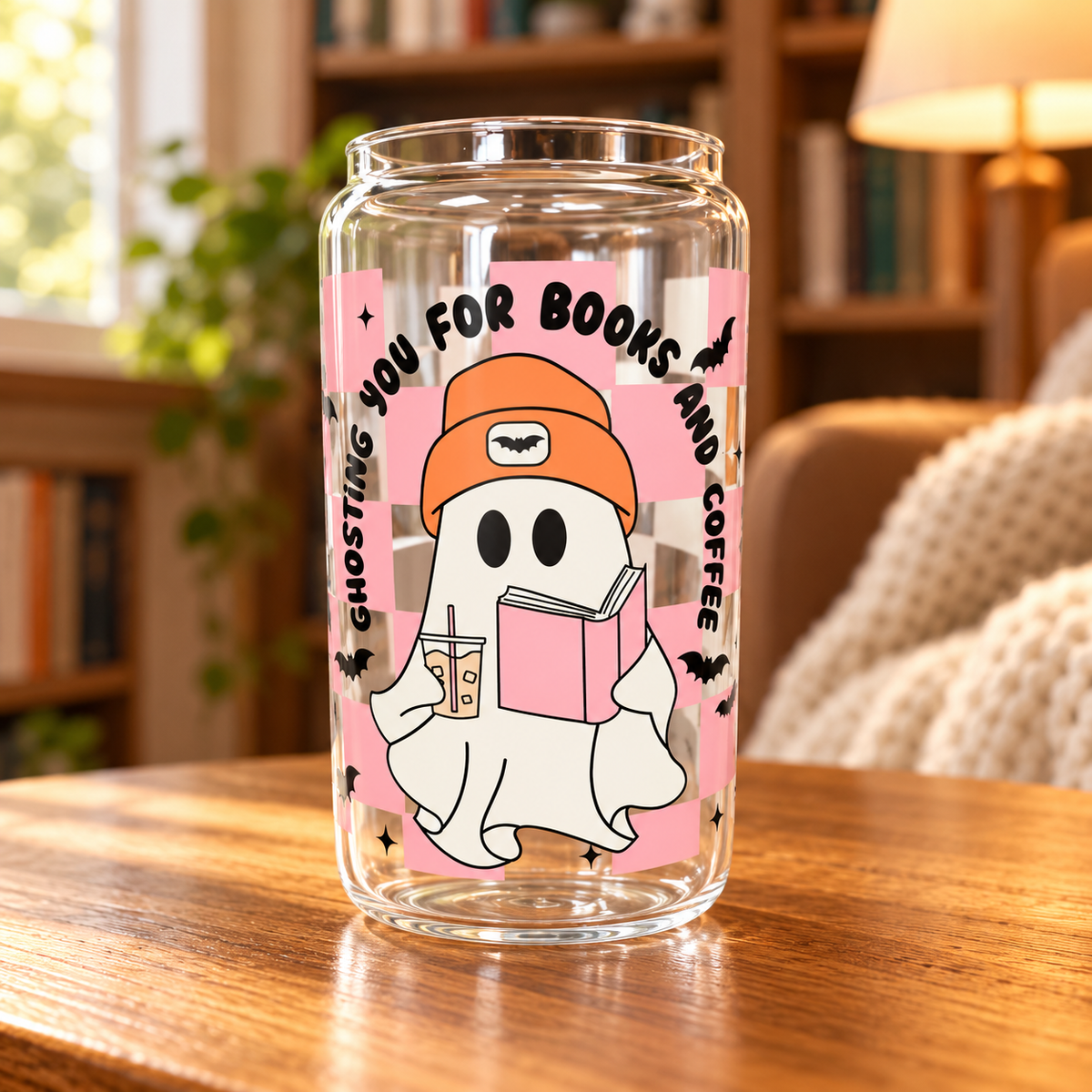 Bookish Romance Trope Cup – Clear Tumbler for Book Lovers