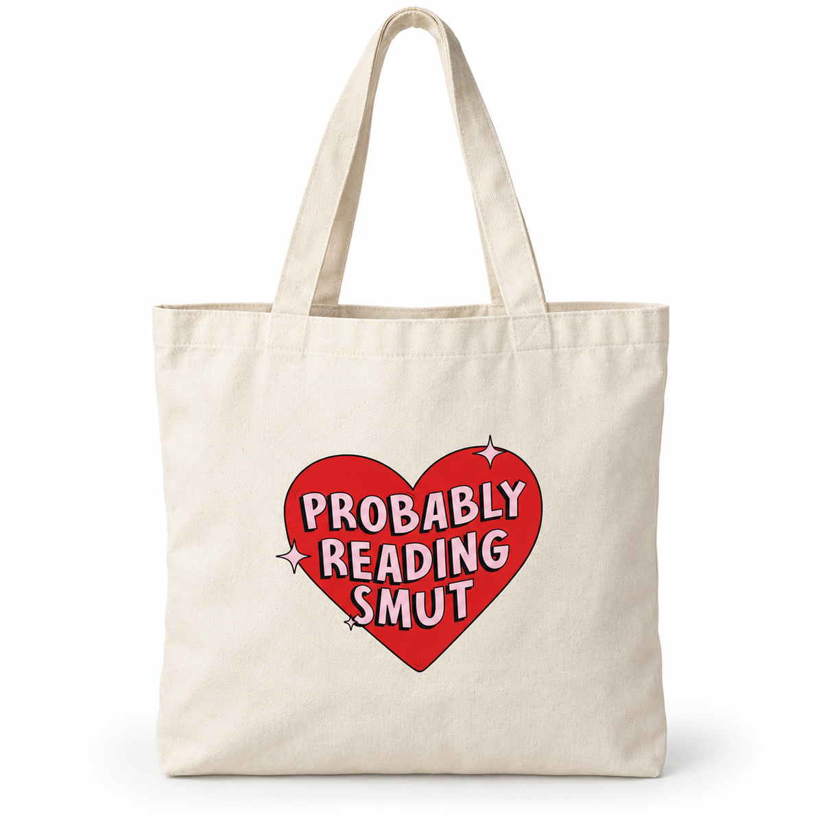 Bookish Canvas Tote Bag – Romance Reader Book Bag, Multiple Designs