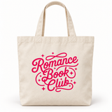 Bookish Canvas Tote Bag – Romance Reader Book Bag, Multiple Designs