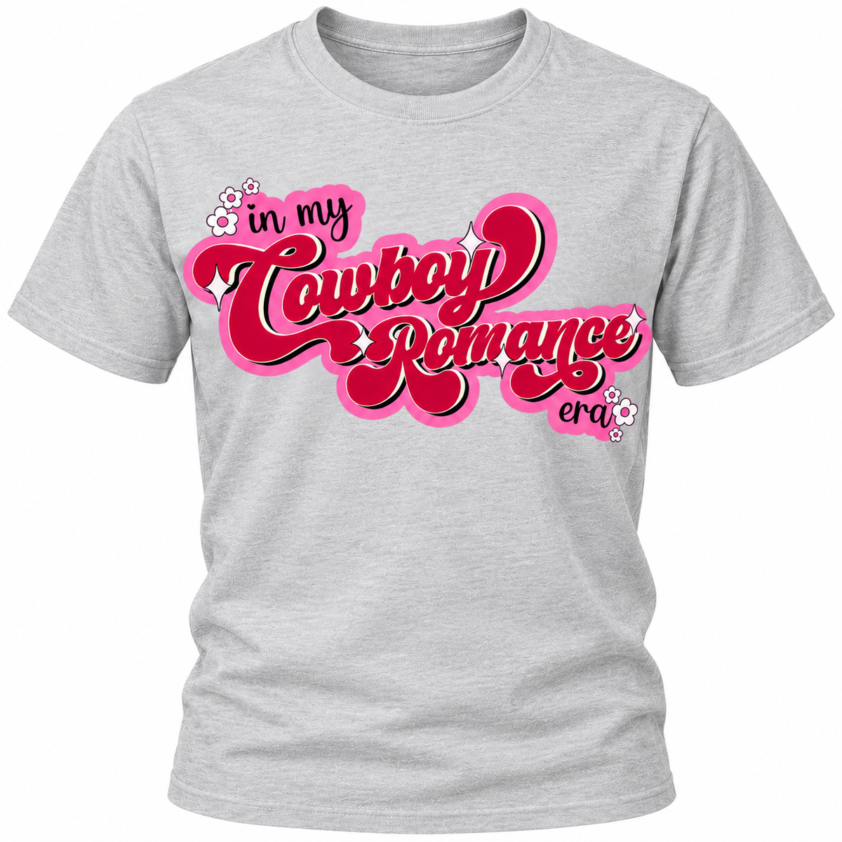 Cowboy Romance | Book Lover Graphic T-Shirt | Funny Book Buying Tee