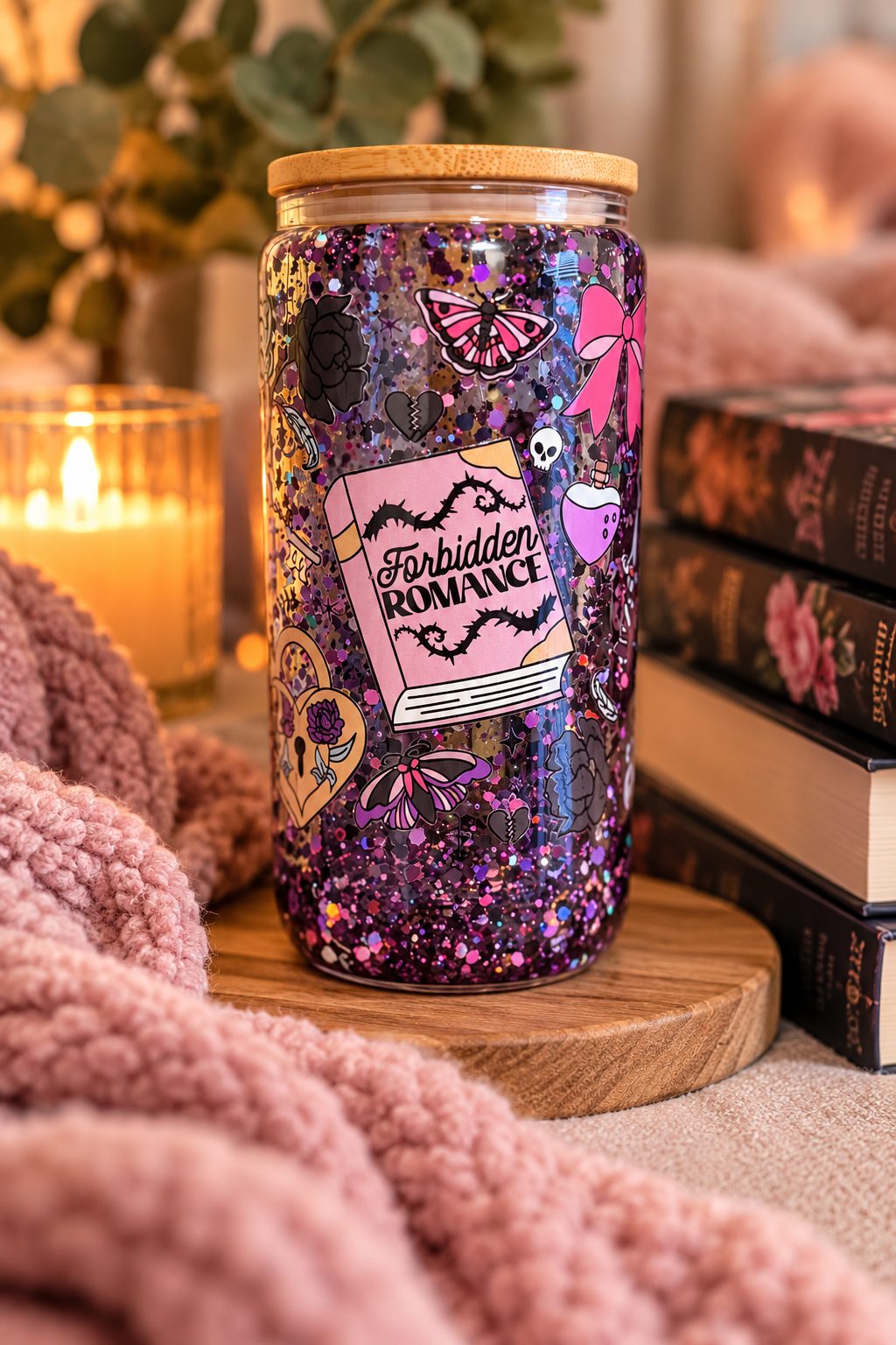 Imperfect Book Trope Snow Globe Tumblers | Scratch & Dent Bookish Cups