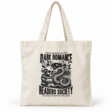 Bookish Canvas Tote Bag – Romance Reader Book Bag, Multiple Designs