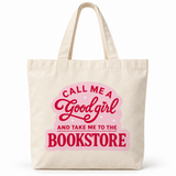 Bookish Canvas Tote Bag – Romance Reader Book Bag, Multiple Designs