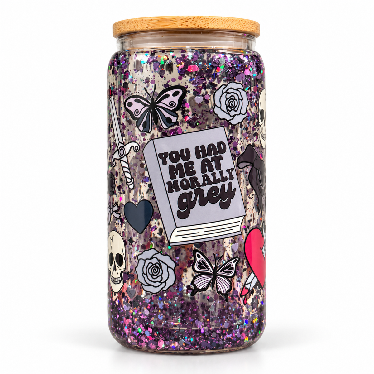 Imperfect Book Trope Snow Globe Tumblers | Scratch & Dent Bookish Cups